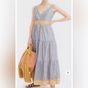 Block Print Point Sur Dress